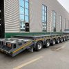 Pull-Out Folding Hydraulic Ladder Low Flatbed Semi-Trailer