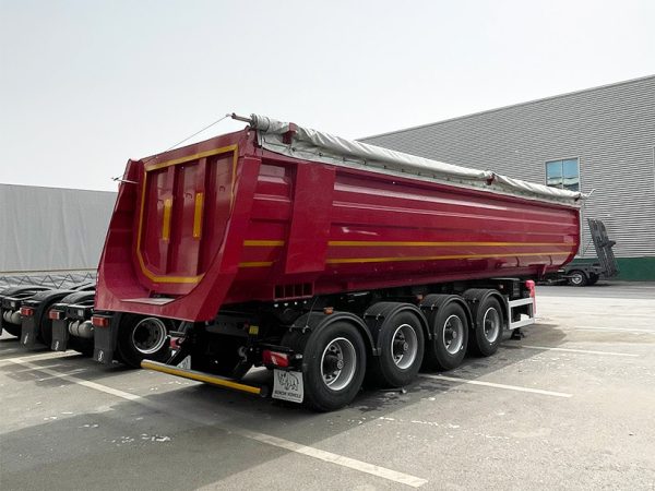 1 Cross-Border U-Shaped Rear-Tipping Dump Semi-Trailer