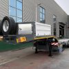 Pull-Out Folding Hydraulic Ladder Low Flatbed Semi-Trailer