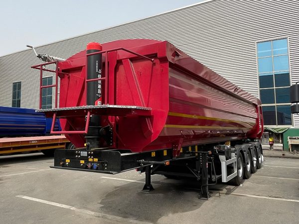 3 Cross-Border U-Shaped Rear-Tipping Dump Semi-Trailer